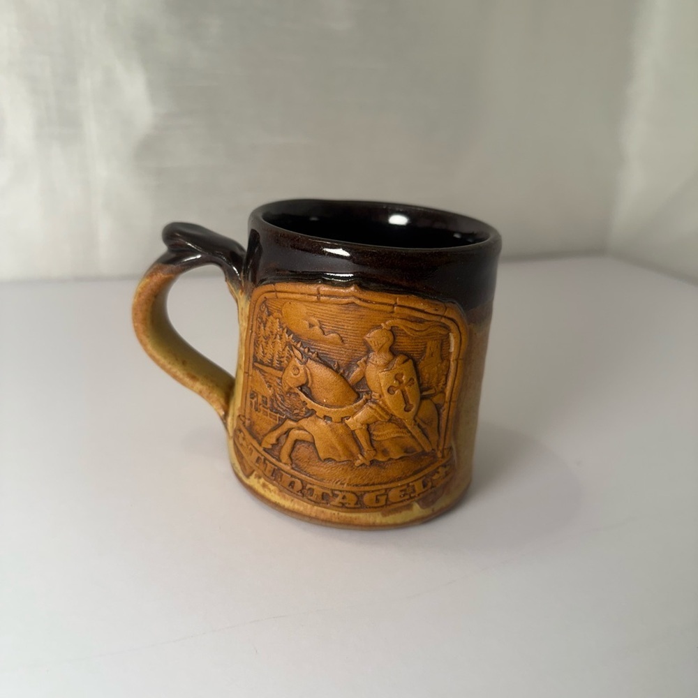 Stonebridge Pottery Tintagel Knight 3D Pottery Mug